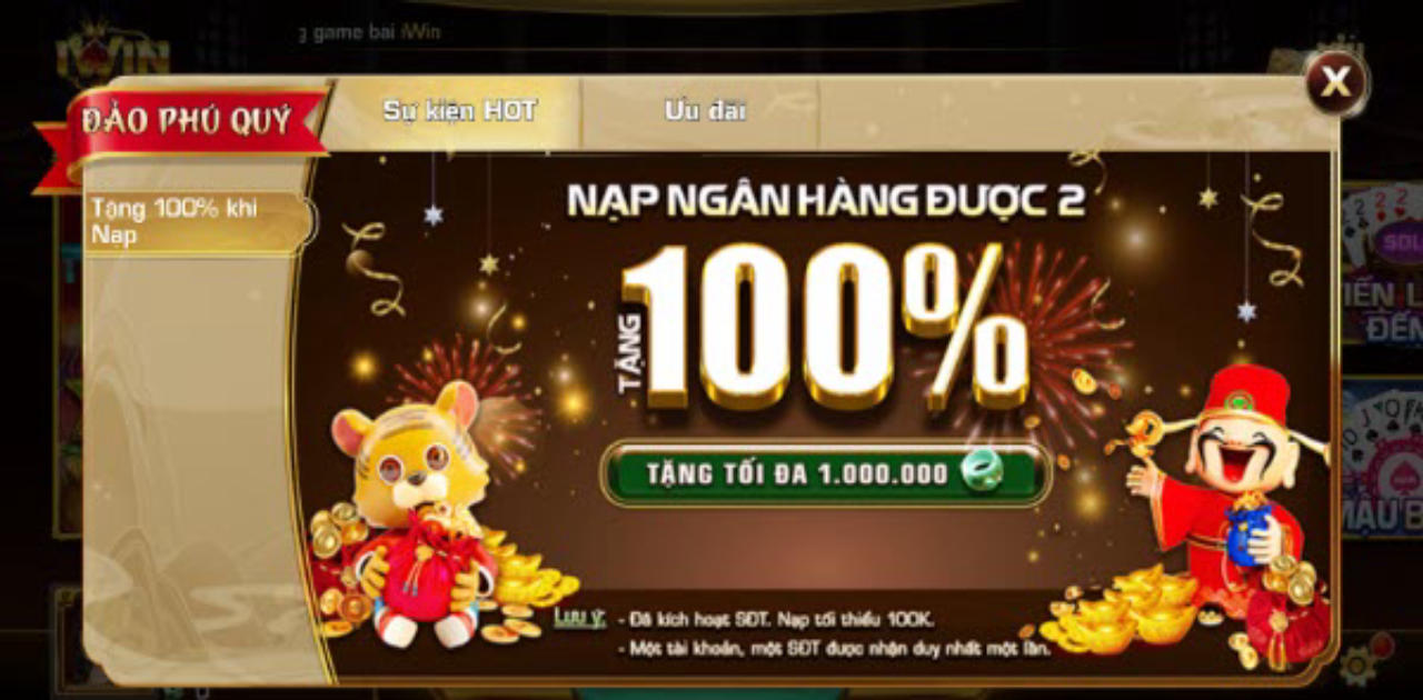 Giftcode mỗi ngay nhận quà cực đã tay tại Iwin68