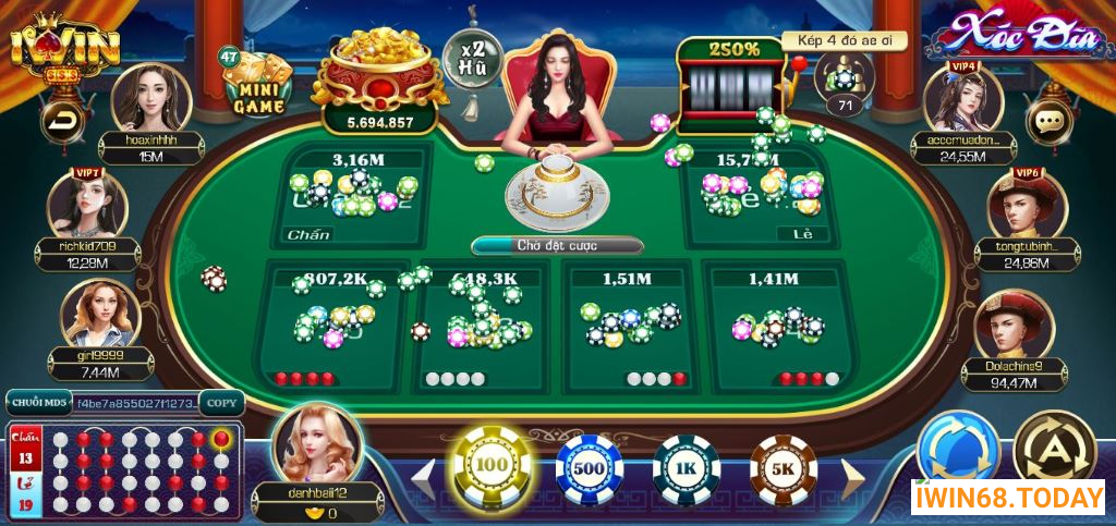 mẹo xóc đĩa iwin