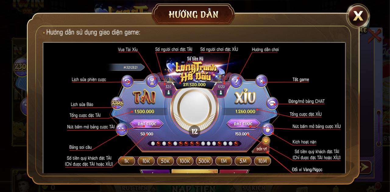 Luật chơi cơ bản trong game Tài xỉu tại Iwin club